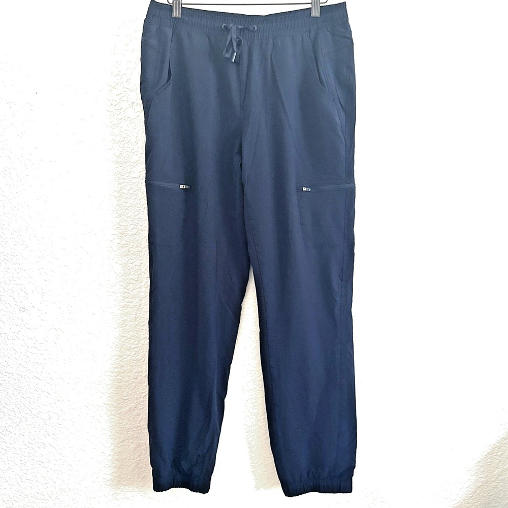 Eddie Bauer Women's Fleece Lined Jogger Pants Navy Blue Size 8 Hiking Gorpcore
